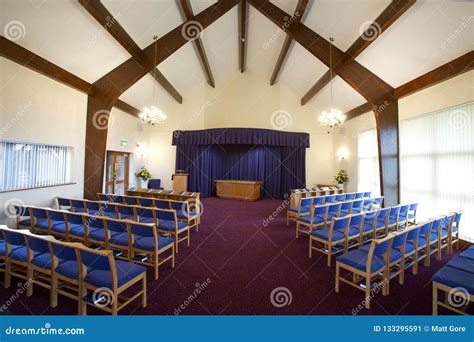 Funeral Chapel stock image. Image of burial, coffin - 133295591