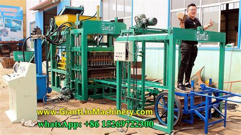 QT4 18 Automatic Cement Hollow Block Machine Hydraulic Concrete