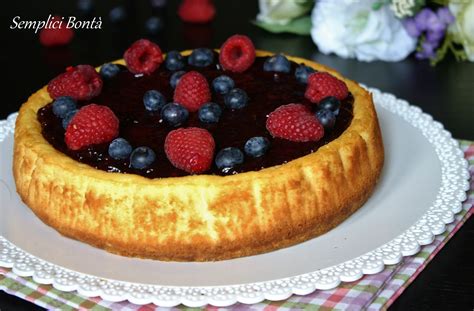 Cheesecake Ai Frutti Di Bosco Semplici Bonta