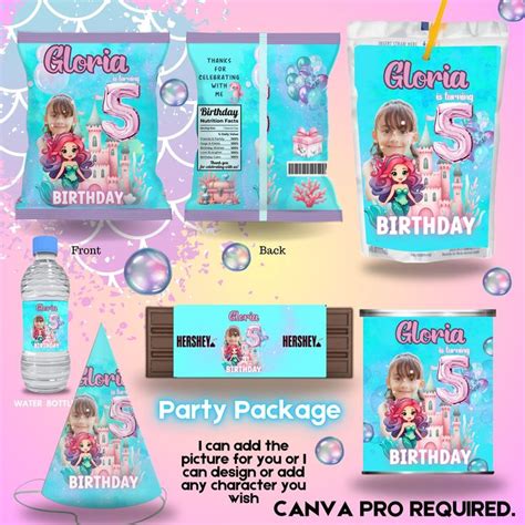 Birthday Party Favor Template Pringles Party Templates Chip Bag Label