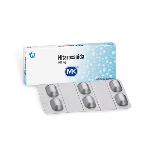 NITAZOXANIDA 500 MG MK CAJA X 6 TABS Farmavida Droguería Online