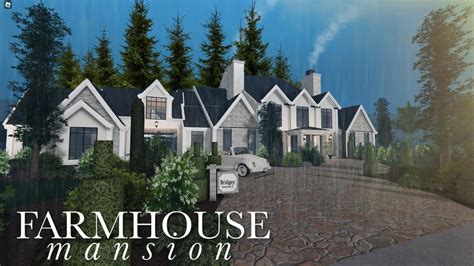 Giant Farmhouse Mansion Bloxburg Speedbuild Youtube