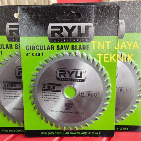 Jual Ryu Mata Gergaji Kayu Inch X T Circular Saw Blade Ryu