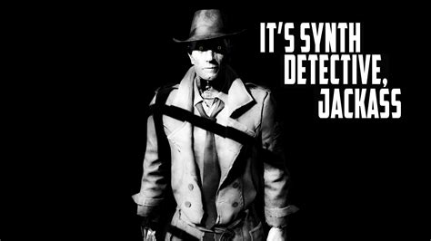 Wallpaper Quote Gentleman Fallout Synth Nick Valentine Black