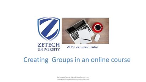 Creating course groups in a moodle course zetech digital school | PPT ...