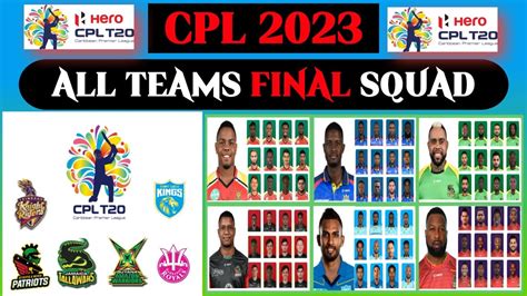 Cpl All Teams Final Squad Caribbean Premier League All