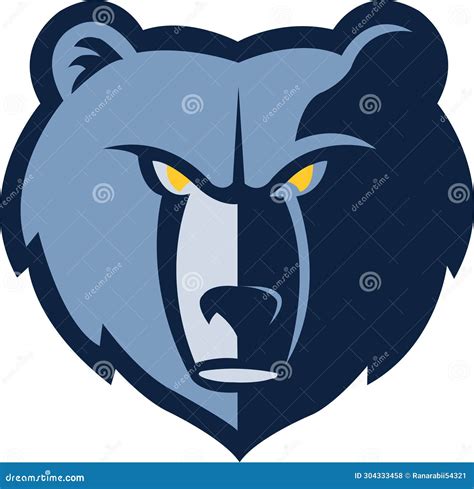 El Logo De Memphis Grizzlies Una Cabeza De Oso Azul Con Ojos Amarillos