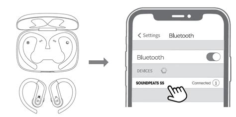 Soundpeats S5 Wireless Earbuds Over Ear Hooks Bluetooth Headphones User Guide