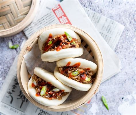 Vegan Bao Buns Met Pulled Jackfruit Eef Kookt Zo Recipe Bao Buns Jackfruit Food