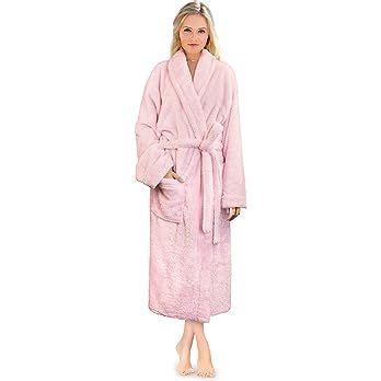 Pavilia Premium Womens Plush Soft Robe Fluffy Warm Fleece Sherpa