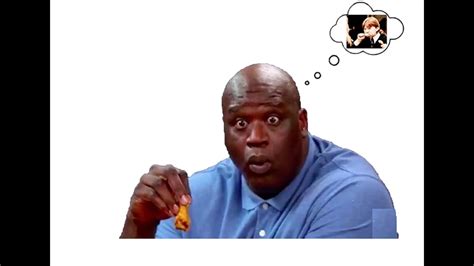 Shaq Eating A Hot Wing Youtube