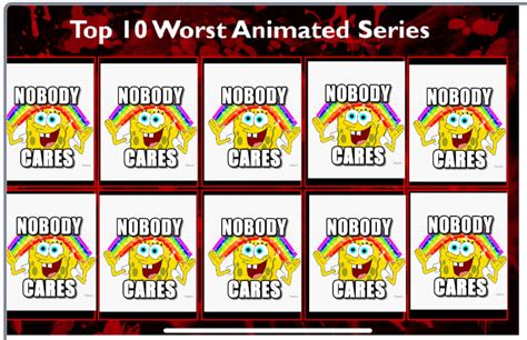 The ten worst shows (fill-in memes be like #4) by ezmo123 on DeviantArt