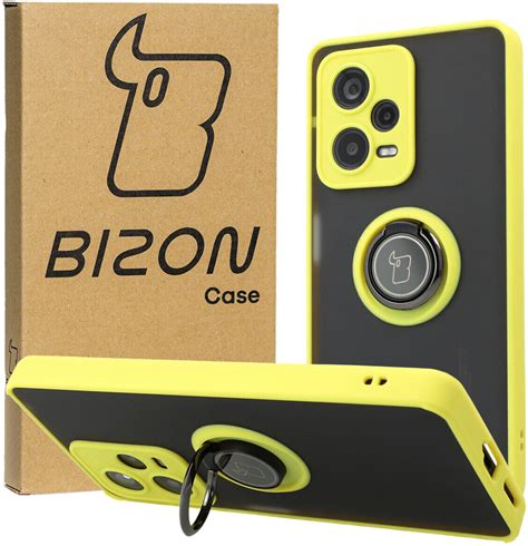 Bizon Case Hybrid Ring Für Xiaomi Redmi Note 12 Pro Plus 5g Gelb Ab 11