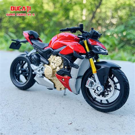 Maisto The New Ducati Super Naked V S Red Original Authorized