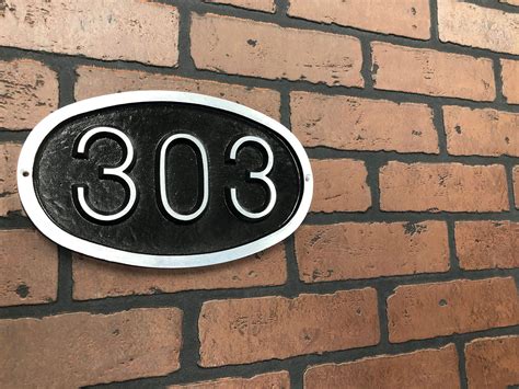 Small Oval Custom Address Plaque K Castings Inc