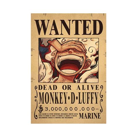 Poster Cartaz De Procurado One Piece Cartaz Do Luffy Cartaz BROOK