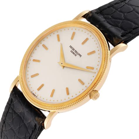 Patek Philippe Calatrava Yellow Gold D Stock Swisswatchexpo