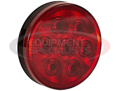 Buyers 5624157 4 Inch Red Round Stopturntail Light With 7 Leds Kit