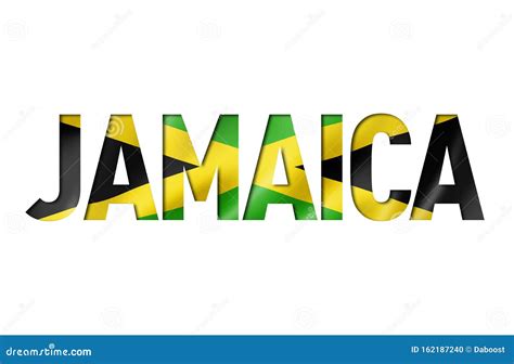 Jamaican Flag Text Font Stock Illustration Illustration Of Background