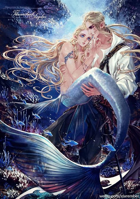 Fan Art Starember By Akira Ryusuke Anime Merman Mermaid Art Male