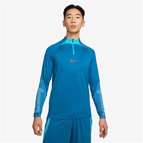 Nike Dry Strike Drill Top Dark Marina Blau Chlor Blau Rot