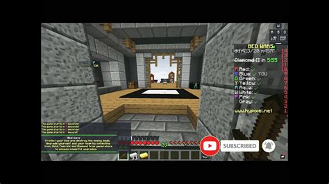 Minecraft Bedwars Hypixel Insane Clutch Youtube