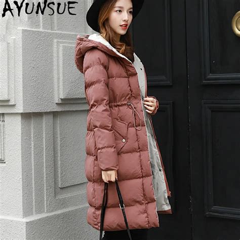 Ayunsue 2019 Parka Winter Jacket Women Long Coat Korean Puffer Jacket