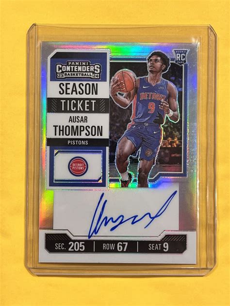 Ausar Thompson Contenders Rookie Ticket Auto Premium Price