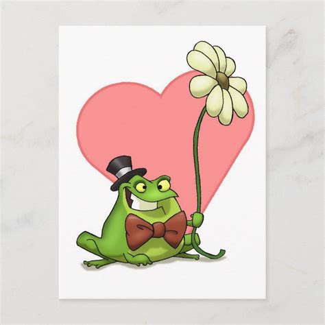 Frog Valentine Postcard Zazzle