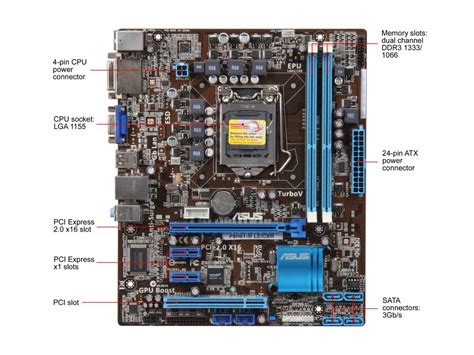 ASUS P8H61-M LE/CSM (REV 3.0) LGA 1155 Micro ATX Intel Motherboard ...