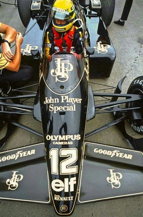 1985 Portuguese GP Estoril Ayrton Senna Lotus Renault 97T 12 JPS