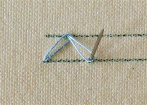 Point De Cha Nette Zig Zag Biblioth Que De Points De Broderie La Main