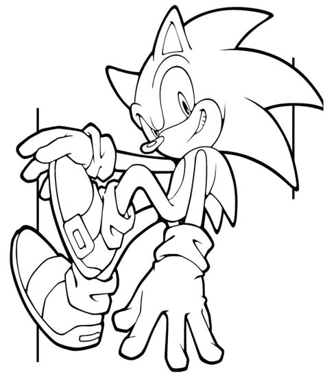 Dibujos De Impresionante Sonic Para Colorear Para Colorear Pintar E