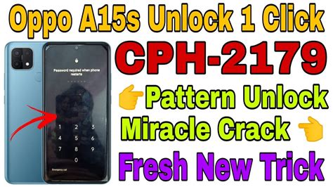 Oppo A S Cph Pattern Pin Password Unlock With Miracle Crack