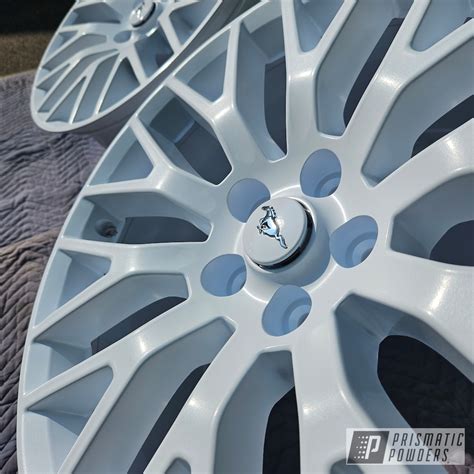 Ford Mustang Wheels With 2000 Oxford White Prismatic Powders