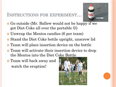 Ppt Mentos And Diet Coke Geyser Powerpoint Presentation Free Download Id 6094608