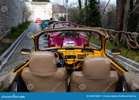 Inside the old yellow car stock image. Image of century - 160915807