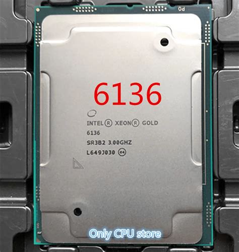 New Intel Xeon Gold 6136 Processor 24.75M Cache 3.00 GHz Scalable CPU ...