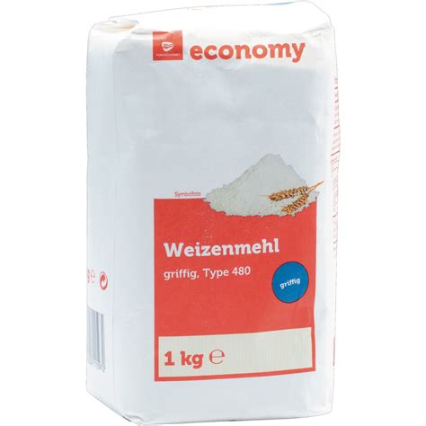 Transgourmet Österreich Economy Weizenmehl griffig T480 1 kg