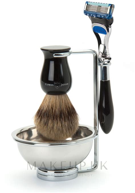 Shaving Set Edwin Jagger Imitation Ebony Fusion Proglide Best Badger