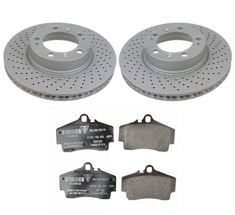 Shw Oem Front Brake Kit Drilled Mm Disc Rotors Genuine Pad Set For