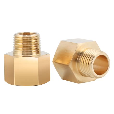 Us Solid 2pcs Brass Fittings Pipe Adapters 38 Npt Nepal Ubuy