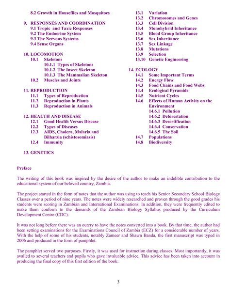 Biology Grade 10 To 12 Zambia Syllabus 7
