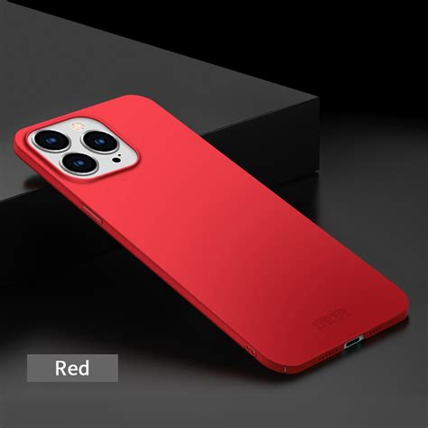 For IPhone 15 Pro Max MOFI Frosted PC Ultra Thin Hard Phone Case Red