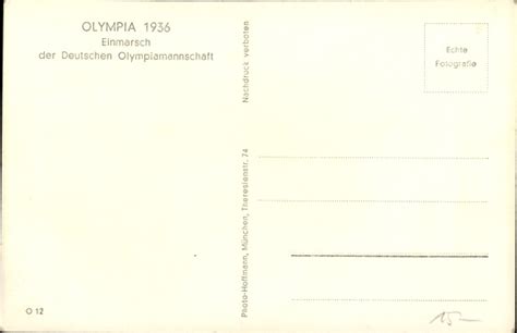 Ansichtskarte Postkarte Berlin Olympiade 1936 Akpool De