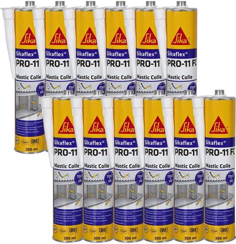 SIKA Mastic Colle Sikaflex Pro 11 FC Blanc 300ml Lot De 12