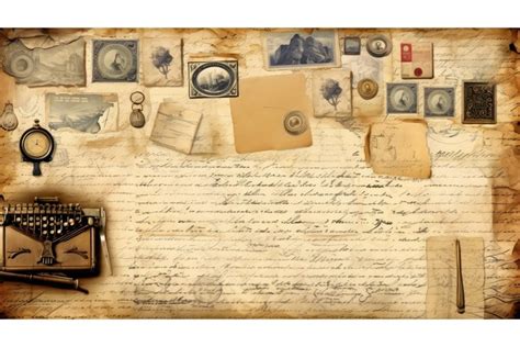 vintage letter paper background (3950520)