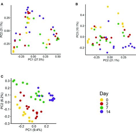 Principal Coordinates Analysis Pcoa Plot Of The Bray Curtis