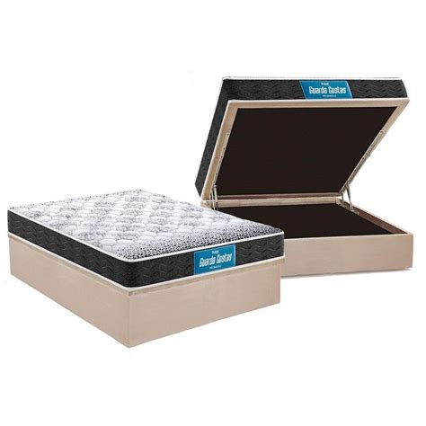 Cama Box Ba Casal Colch O Espuma Probel D Ep Guarda Costas