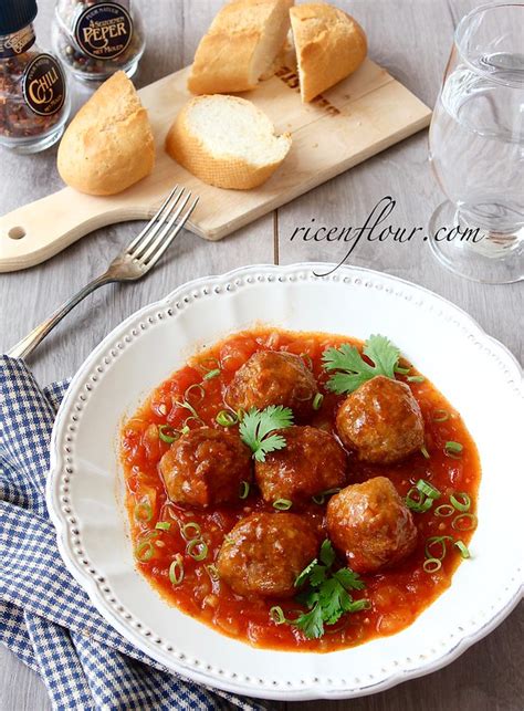 Vietnamese meatballs in tomato sauce recipe - Rice 'n Flour